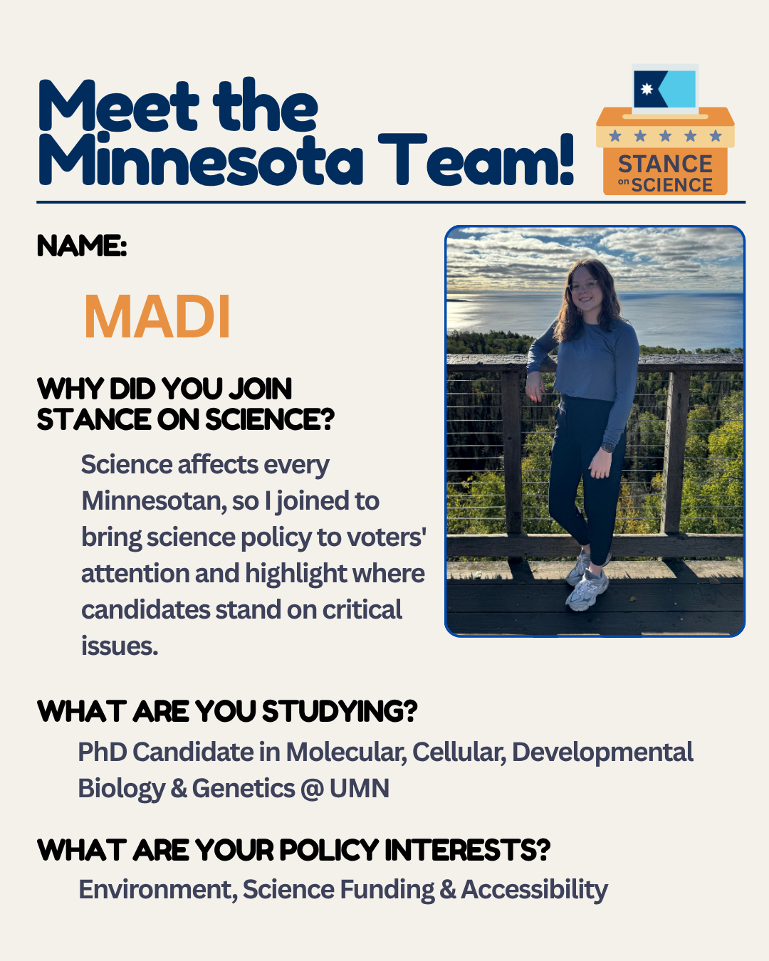 Meet the Minnesota team: Madi